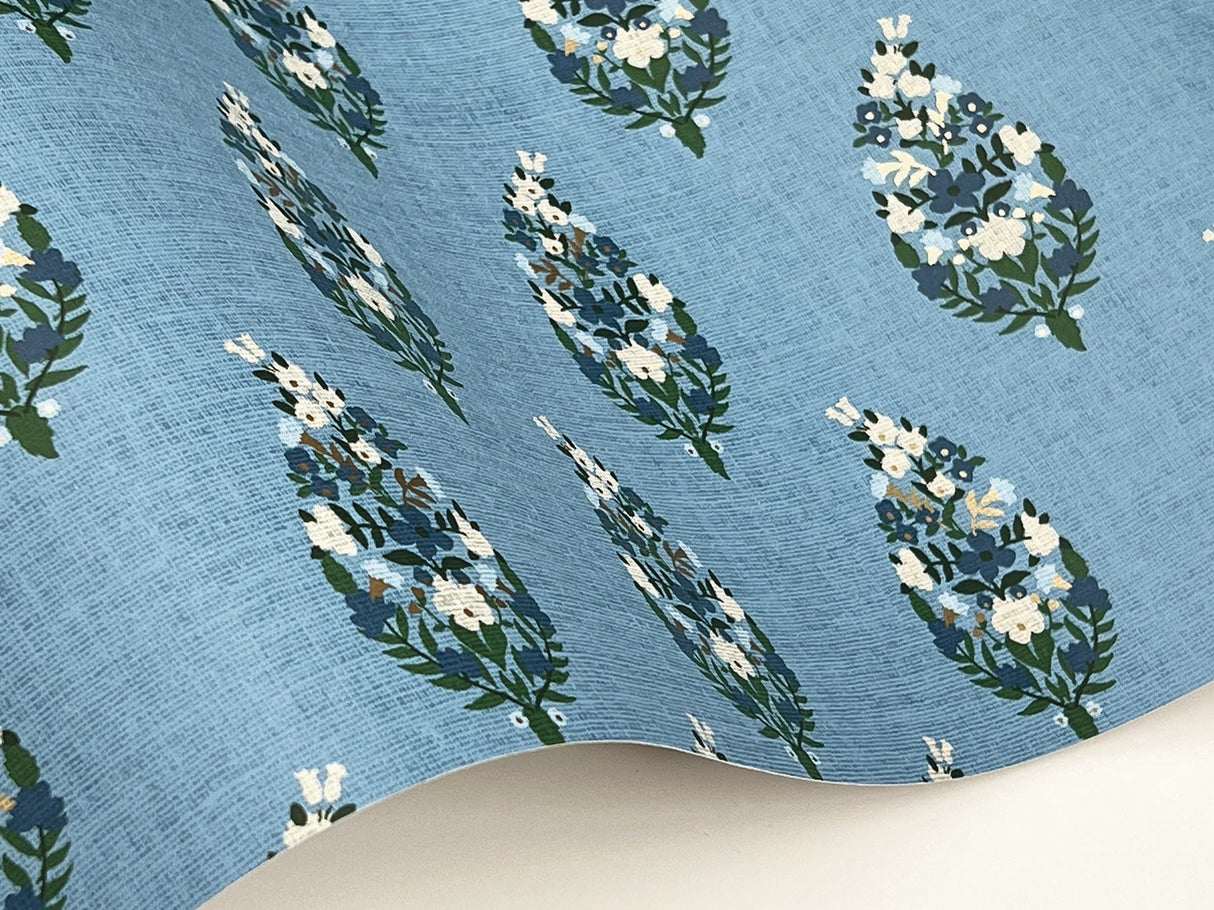 Rifle Paper Co. RF7473 Paisley Blue Wallpaper