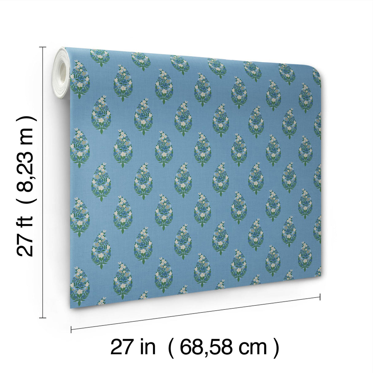 Rifle Paper Co. RF7473 Paisley Blue Wallpaper