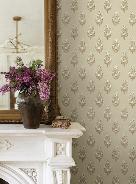 Rifle Paper Co. RF7474 Paisley Linen Wallpaper