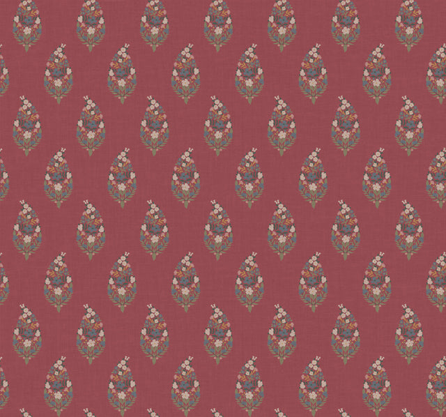 Rifle Paper Co. RF7475 Paisley Burgundy Wallpaper