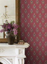 Rifle Paper Co. RF7475 Paisley Burgundy Wallpaper