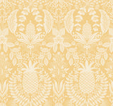 Rifle Paper Co. RF7481 Pineapple Damask Yellow Wallpaper