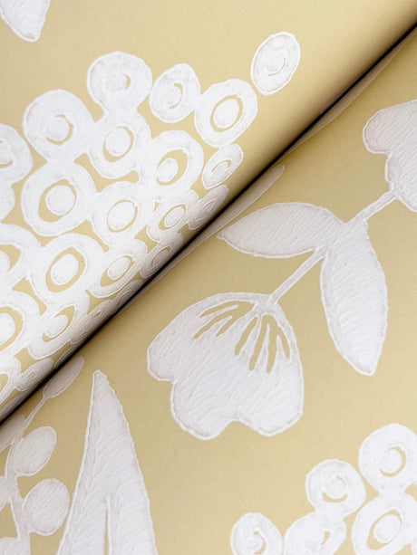 Rifle Paper Co. RF7482 Pineapple Damask Wallpaper - Eade's Wallpaper