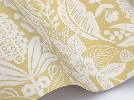 Rifle Paper Co. RF7483 Pineapple Damask Wallpaper - Eade's Wallpaper