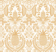 Rifle Paper Co. RF7482 Pineapple Damask Gold Wallpaper