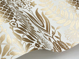 Rifle Paper Co. RF7482 Pineapple Damask Gold Wallpaper