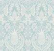 Rifle Paper Co. RF7484 Pineapple Damask Light Blue Wallpaper