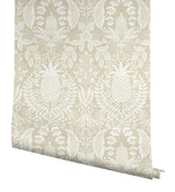 Rifle Paper Co. RF7485 Pineapple Damask Linen Wallpaper