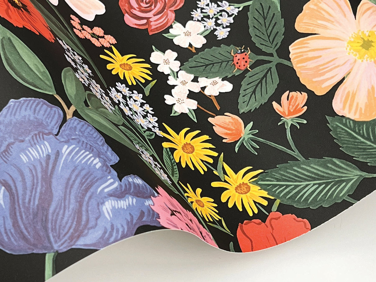 Rifle Paper Co. RF7491 Blossom Black Wallpaper
