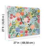 Rifle Paper Co. RF7493 Blossom Light Blue Wallpaper