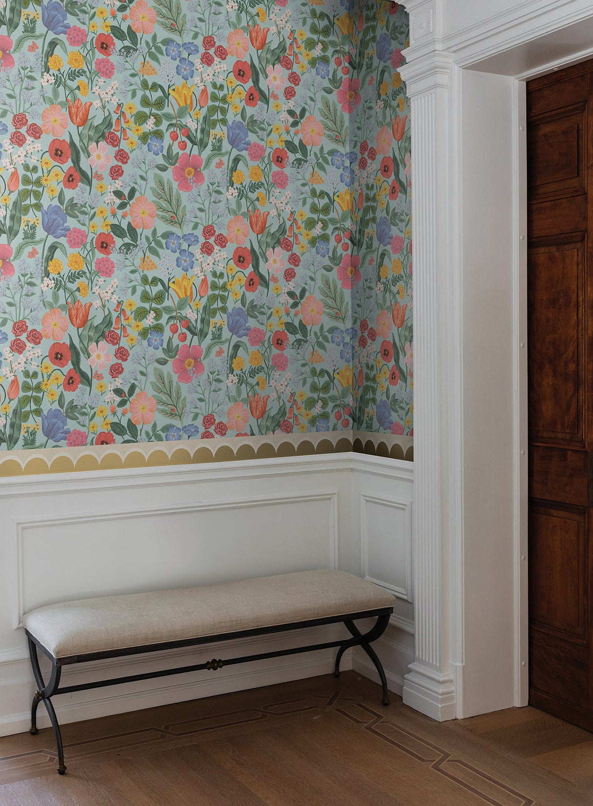 Rifle Paper Co. RF7493 Blossom Light Blue Wallpaper