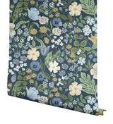 Rifle Paper Co. RF7494 Blossom Navy Wallpaper