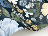 Rifle Paper Co. RF7494 Blossom Navy Wallpaper