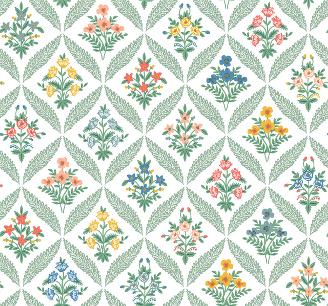 Rifle Paper Co. RF7513 Estee Garden Sage Wallpaper