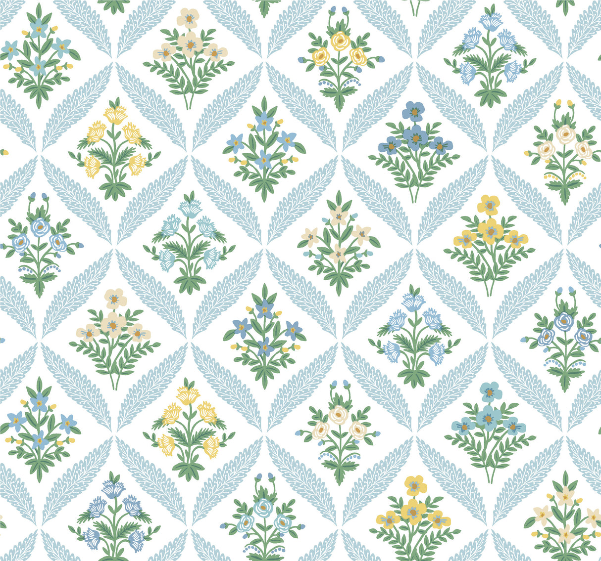 Rifle Paper Co. RF7514 Estee Garden Blue Wallpaper