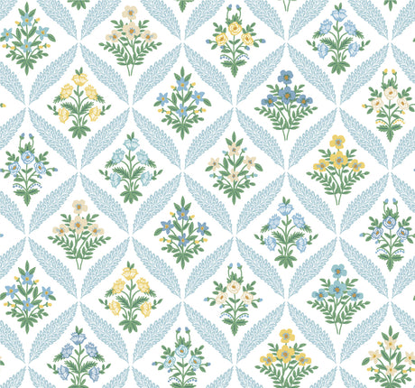 Rifle Paper Co. RF7514 Estee Garden Blue Wallpaper