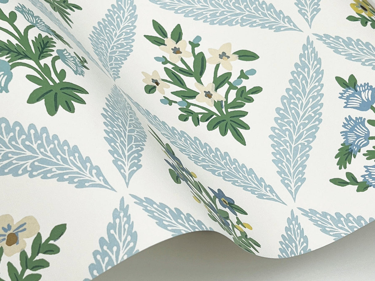 Rifle Paper Co. RF7514 Estee Garden Blue Wallpaper