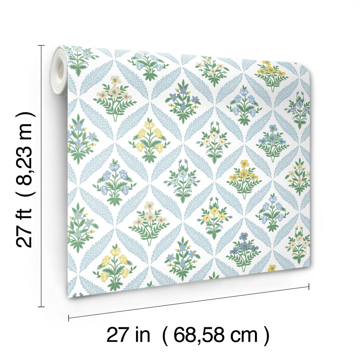Rifle Paper Co. RF7514 Estee Garden Blue Wallpaper