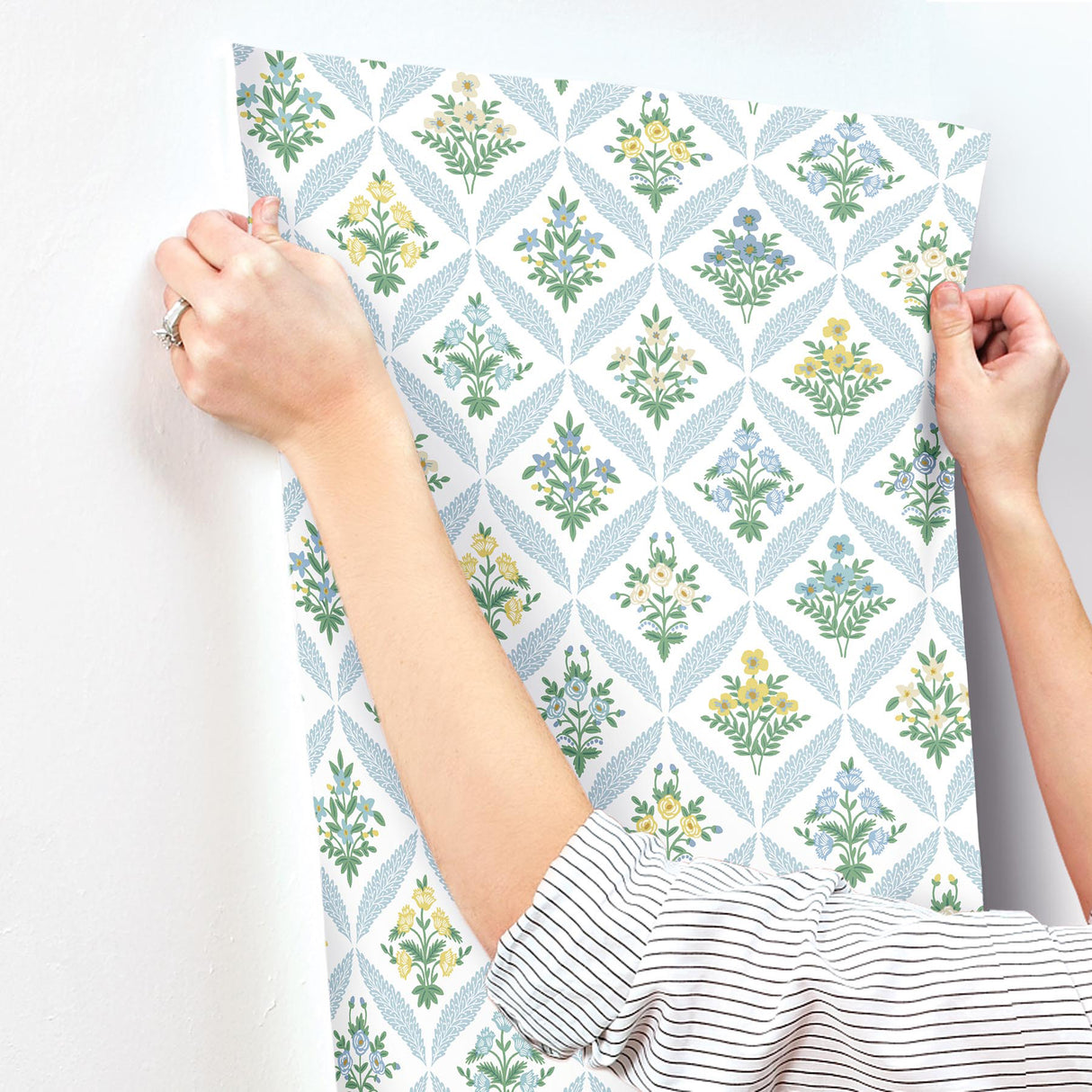 Rifle Paper Co. RF7514 Estee Garden Blue Wallpaper