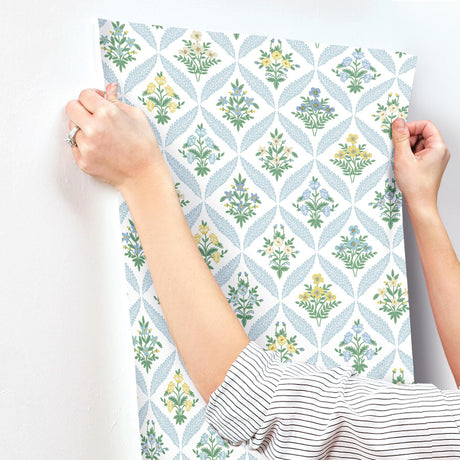 Rifle Paper Co. RF7514 Estee Garden Blue Wallpaper