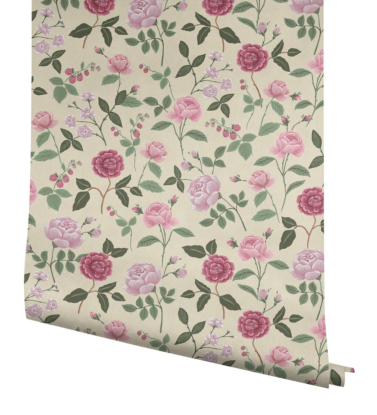 Rifle Paper Co. RF7541 Roses Linen Wallpaper