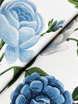 Rifle Paper Co. RF7543 Roses Blue Wallpaper