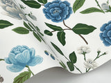 Rifle Paper Co. RF7543 Roses Blue Wallpaper
