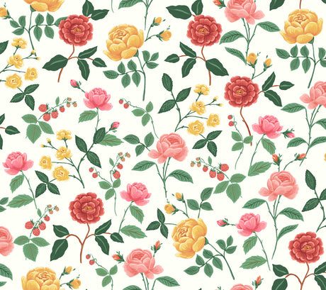 Rifle Paper Co. RF7546 Roses Blush Wallpaper