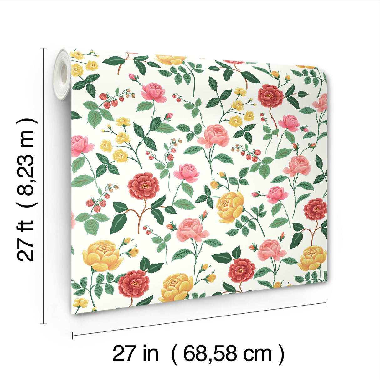 Rifle Paper Co. RF7546 Roses Blush Wallpaper
