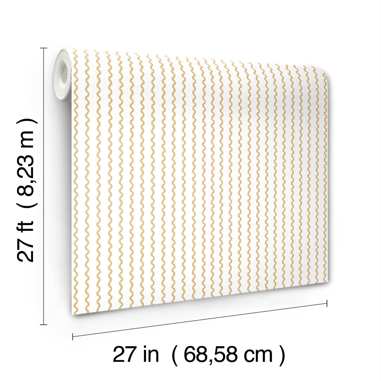 Rifle Paper Co. RF7551 Rickrack Gold Wallpaper