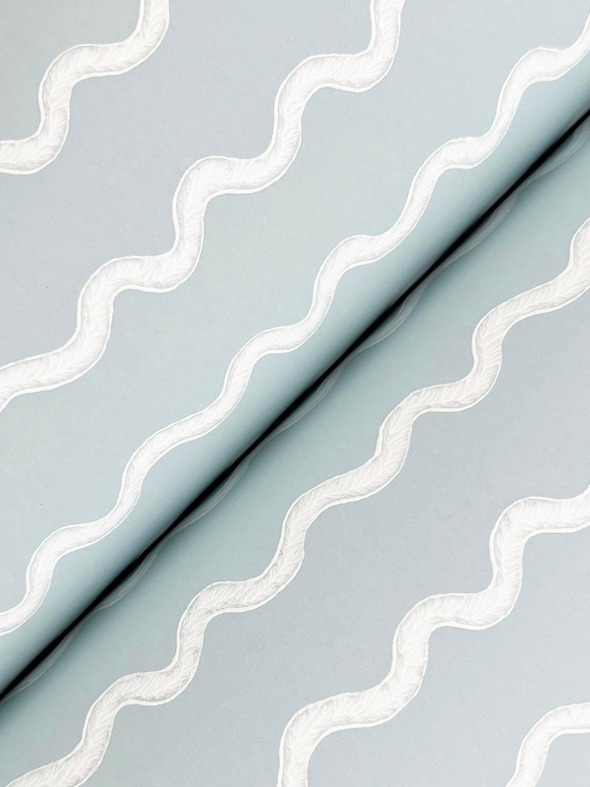 Rifle Paper Co. RF7552 Rickrack Light Blue Wallpaper