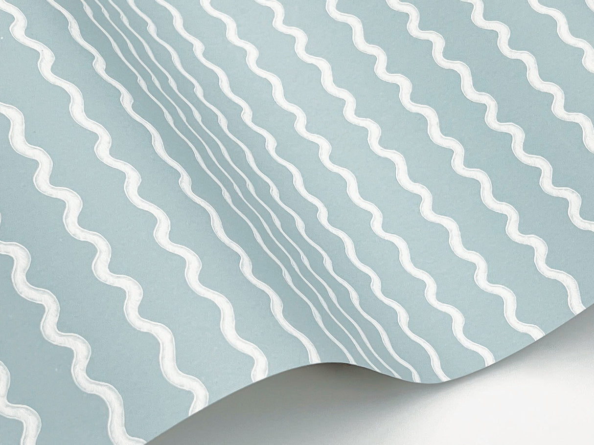 Rifle Paper Co. RF7552 Rickrack Light Blue Wallpaper