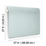 Rifle Paper Co. RF7552 Rickrack Light Blue Wallpaper