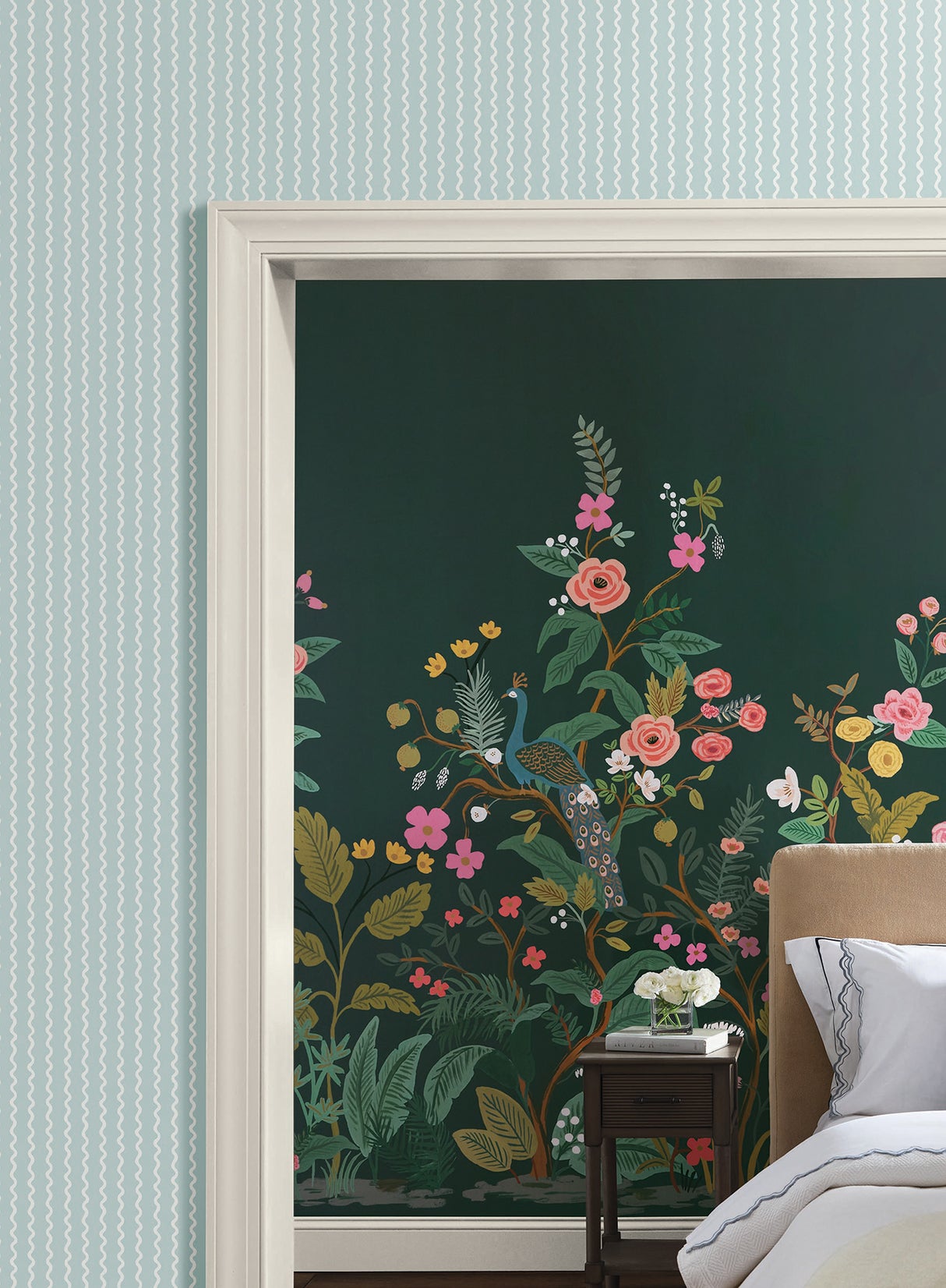 Rifle Paper Co. RF7552 Rickrack Light Blue Wallpaper