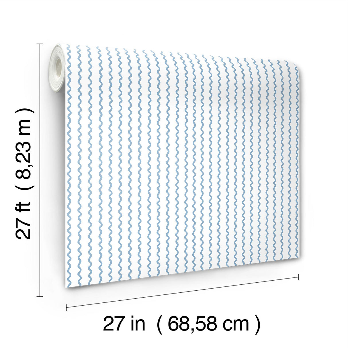 Rifle Paper Co. RF7555 Rickrack Blue Wallpaper