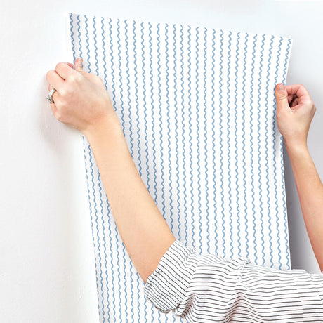 Rifle Paper Co. RF7555 Rickrack Blue Wallpaper