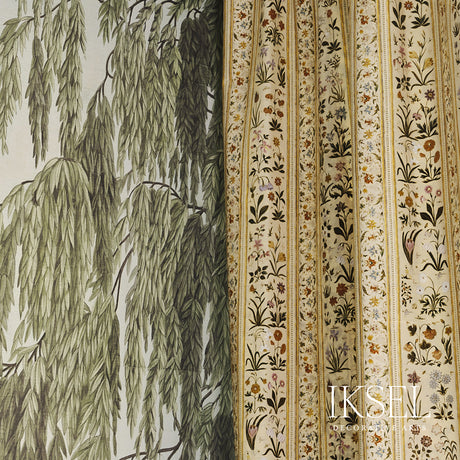 Schumacher RF924BCS01 SHALIMAR STRIPE LINEN in ORIGINAL Fabr