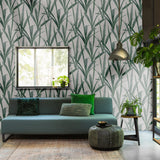 Rasch RH427028 Amarna Green Botanical Wallpaper