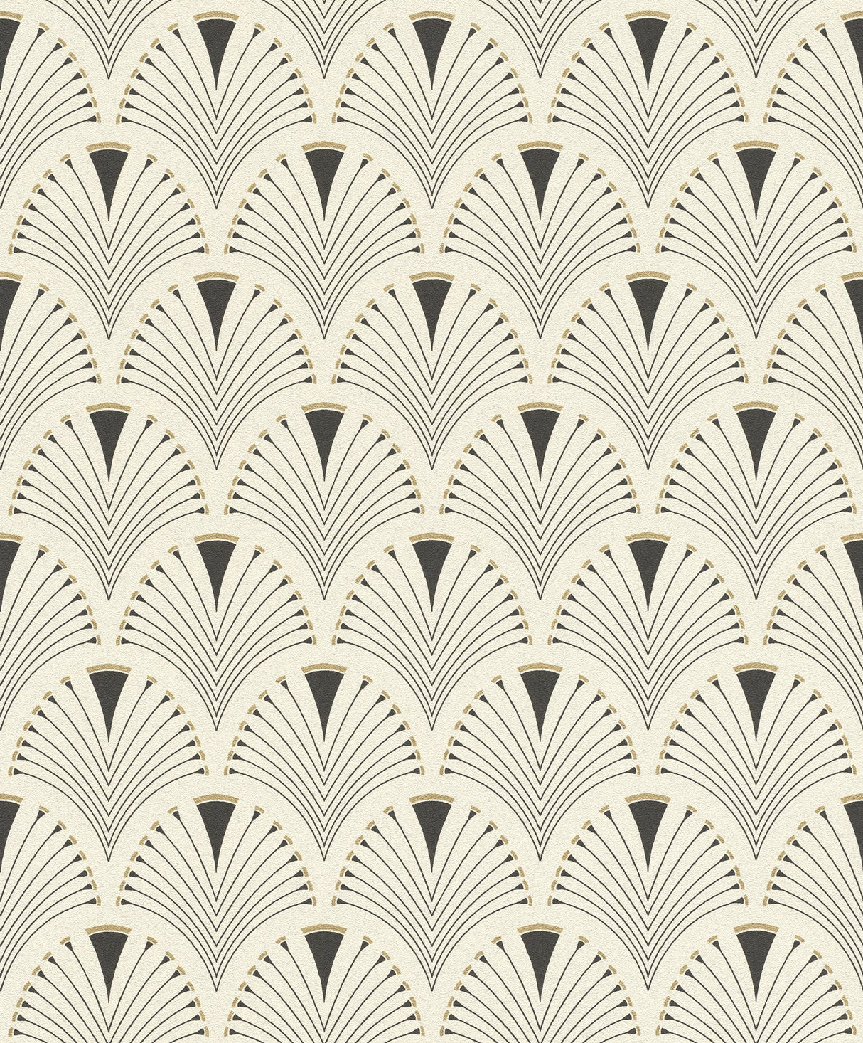 Rasch RH433210 Ruhlmann Cream Fan Wallpaper