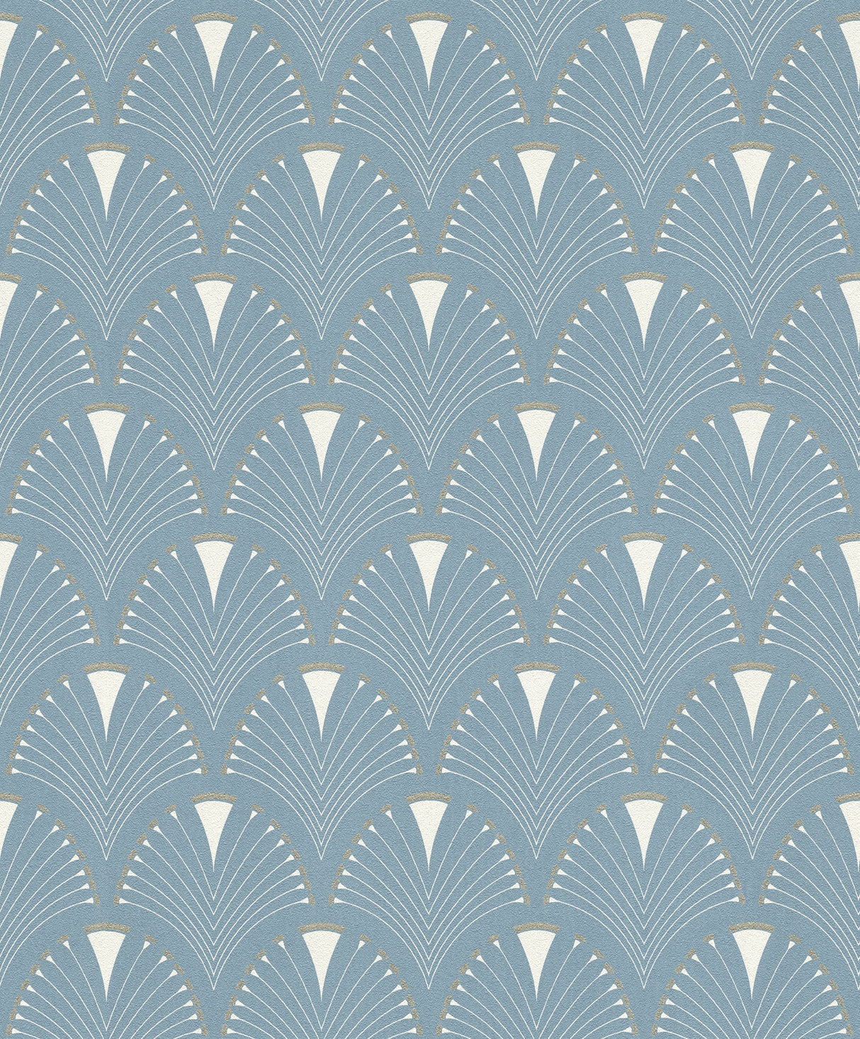 Rasch RH433234 Ruhlmann Blue Fan Wallpaper