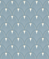 Rasch RH433234 Ruhlmann Blue Fan Wallpaper