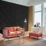 Rasch RH464535 Runway Black Typography Wallpaper