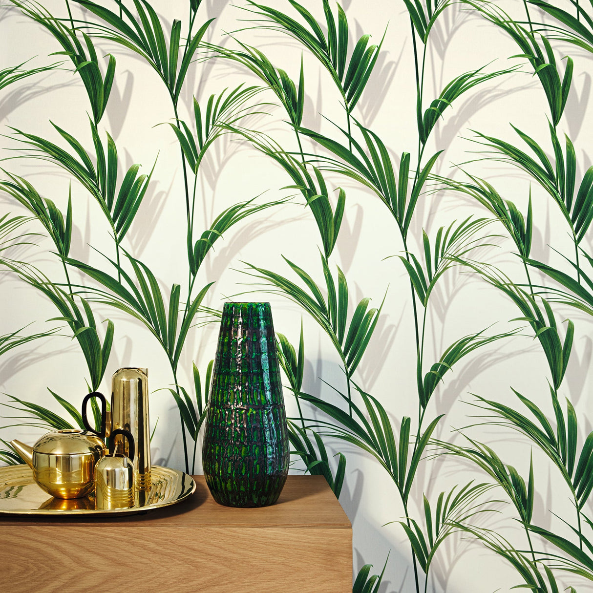 Rasch RH465112 Cyperus Grey Reed Wallpaper