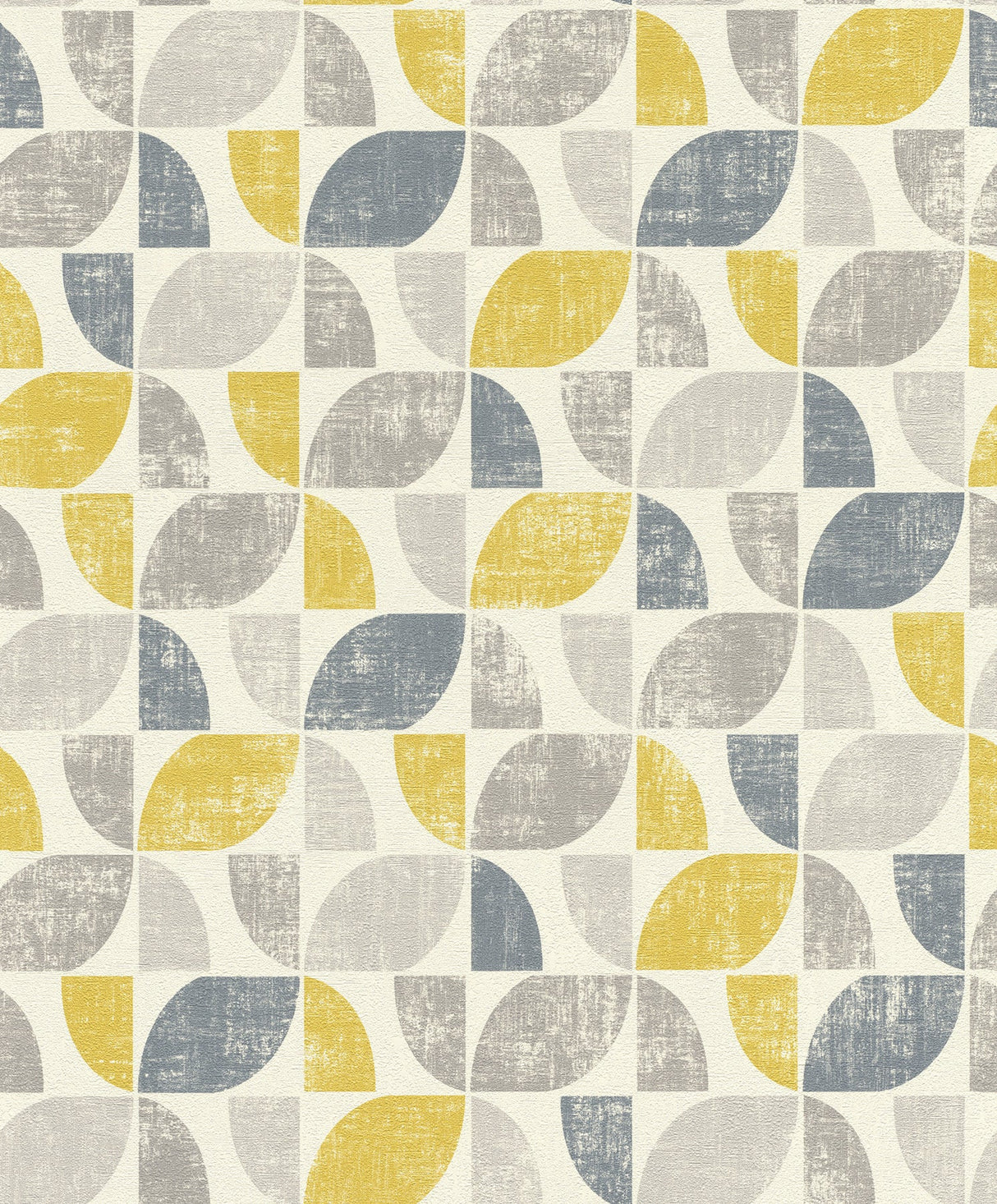 Rasch RH519846 Dorwin Yellow Geometric Wallpaper