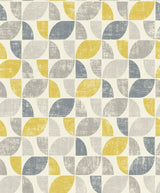 Rasch RH519846 Dorwin Yellow Geometric Wallpaper