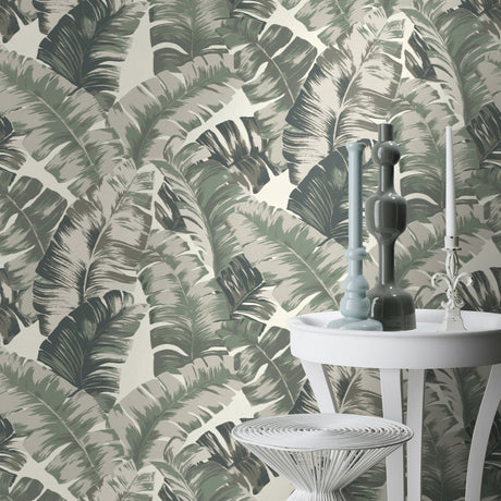 Rasch RH535600 Pisang Sage Palm Leaf Wallpaper