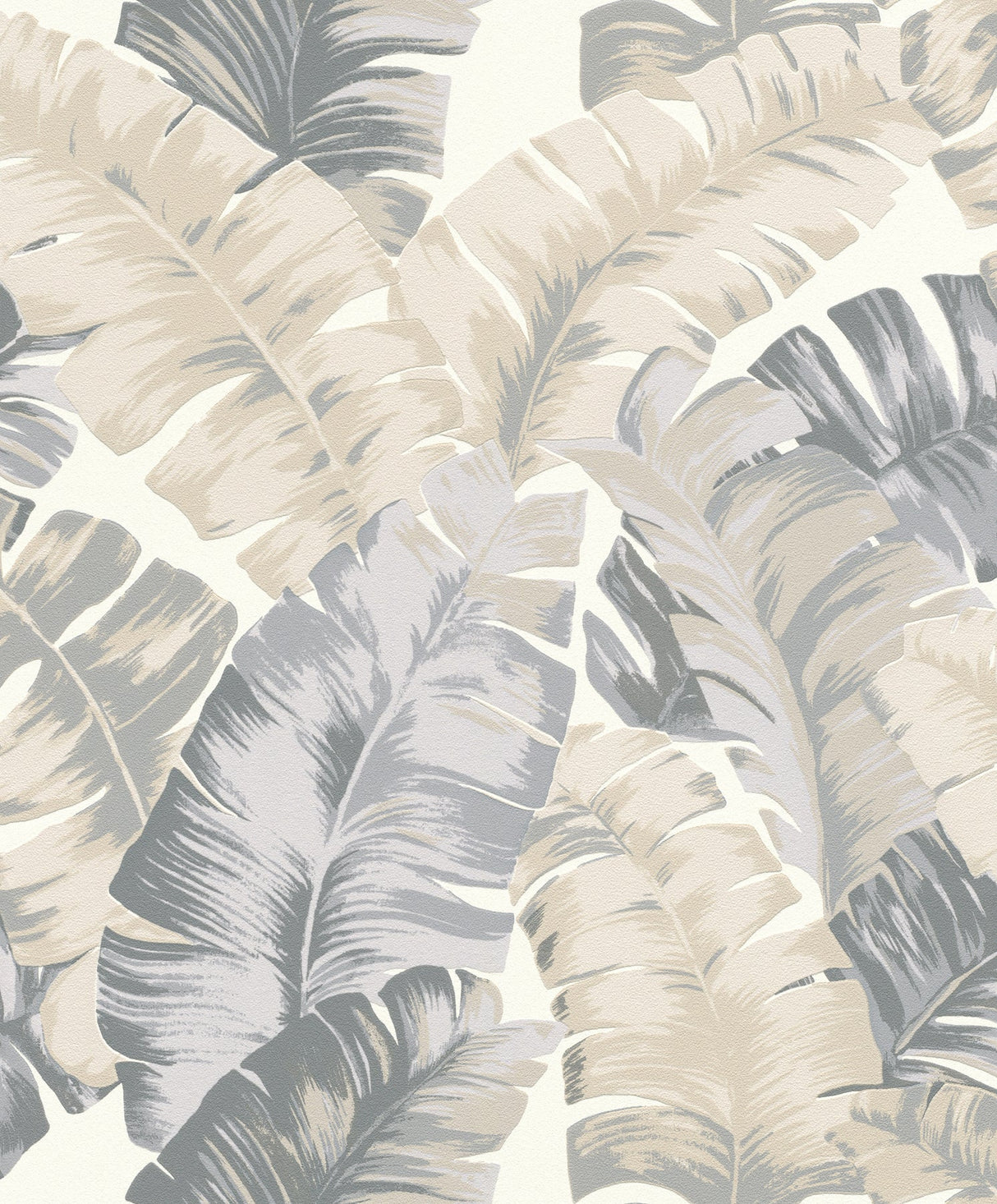 Rasch RH535617 Pisang Neutral Palm Leaf Wallpaper