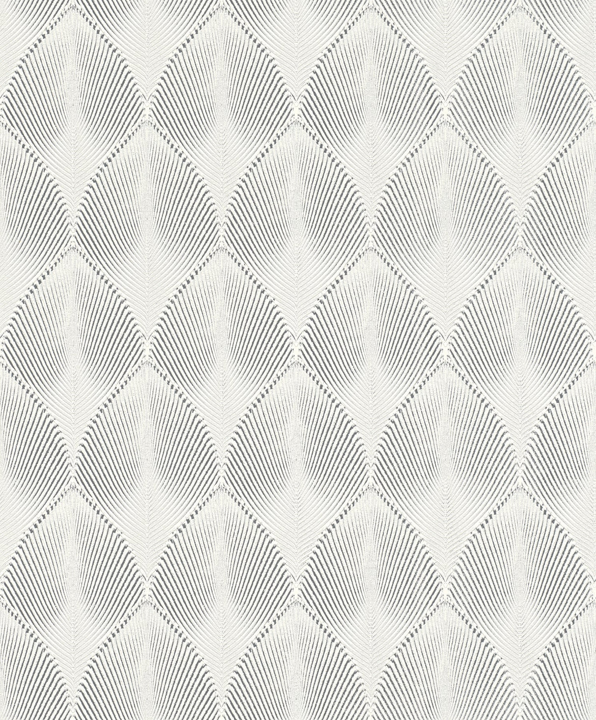 Rasch RH535839 Tirsuli White Ogee Wallpaper