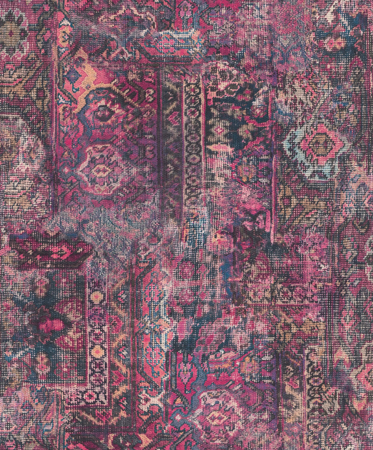 Rasch RH536539 Hamadan Purple Textile Wallpaper