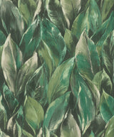 Rasch RH537345 Maclayi Green Banana Leaf Wallpaper